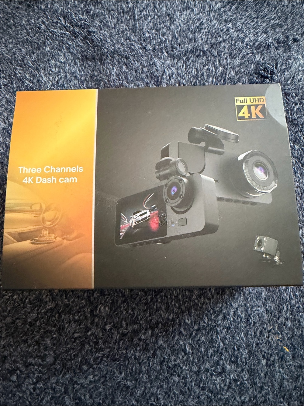 4K Three-Channel Dash Cam (Black)